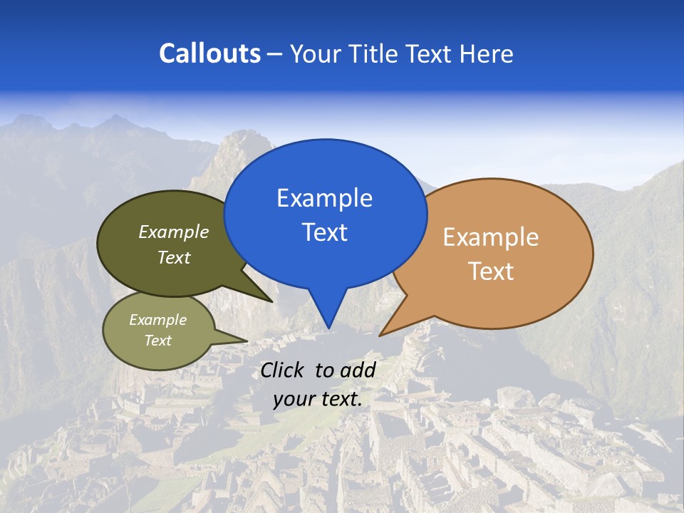 Machu Picchu In Morning Light PowerPoint Template