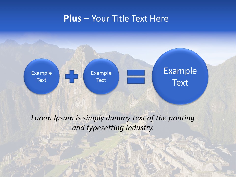 Machu Picchu In Morning Light PowerPoint Template