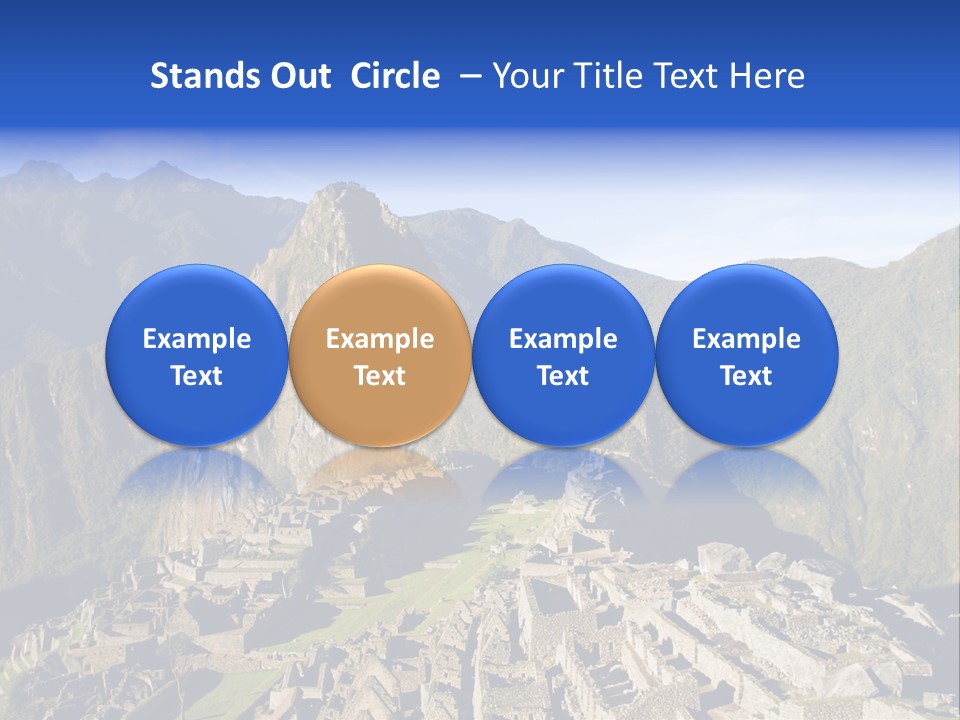 Machu Picchu In Morning Light PowerPoint Template