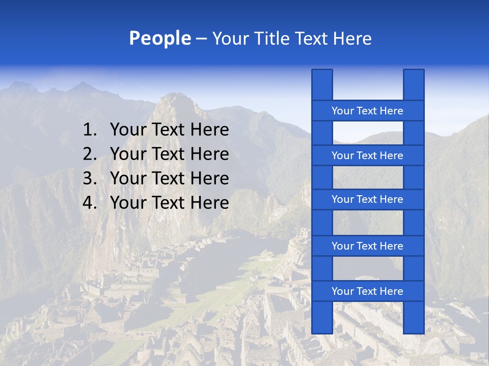 Machu Picchu In Morning Light PowerPoint Template