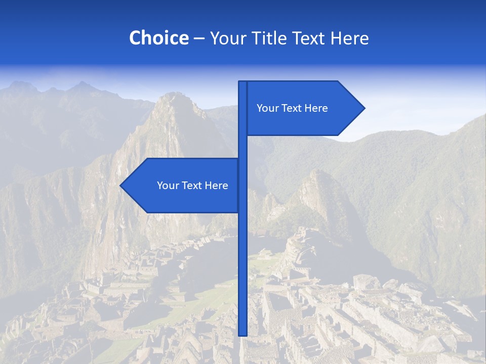 Machu Picchu In Morning Light PowerPoint Template