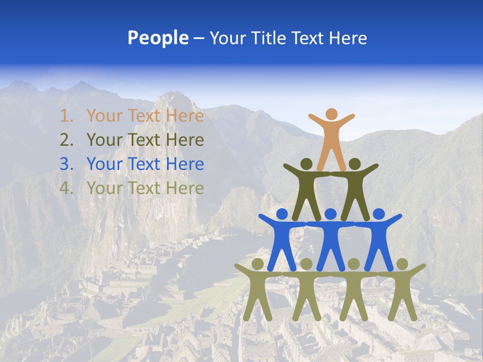 Machu Picchu In Morning Light PowerPoint Template