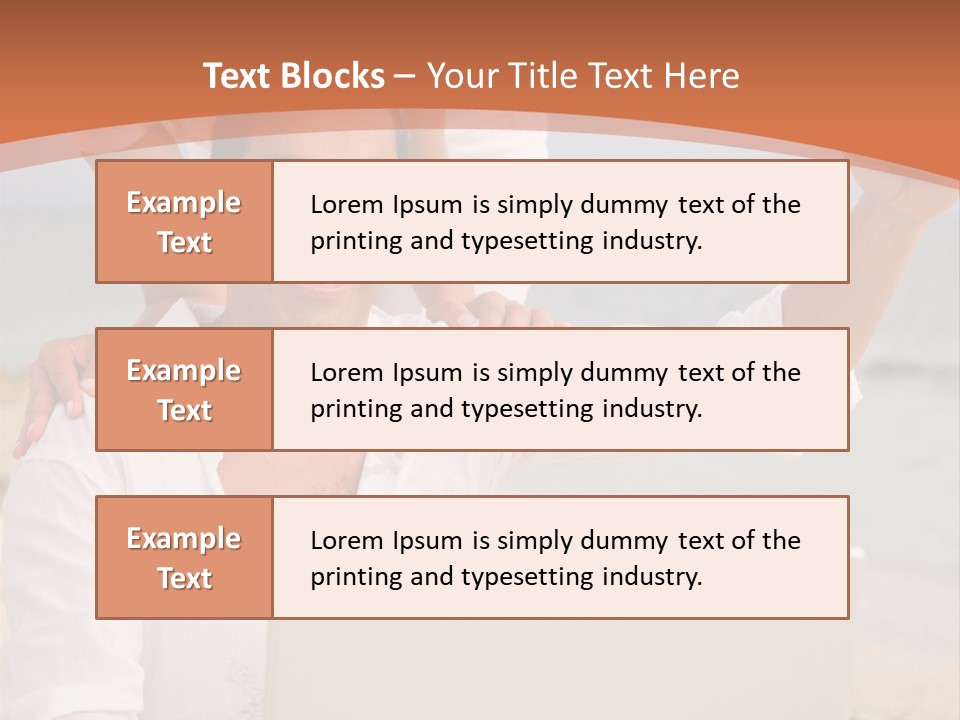 Happy Beach Couple On A Laptop During Vacation PowerPoint Template