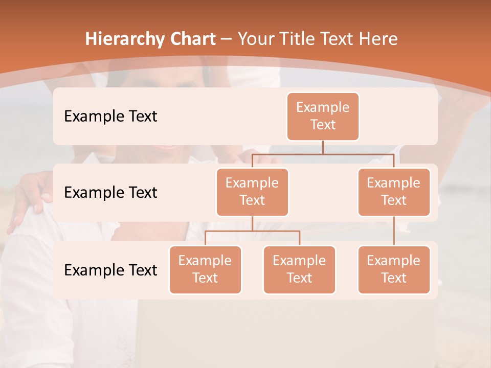 Happy Beach Couple On A Laptop During Vacation PowerPoint Template