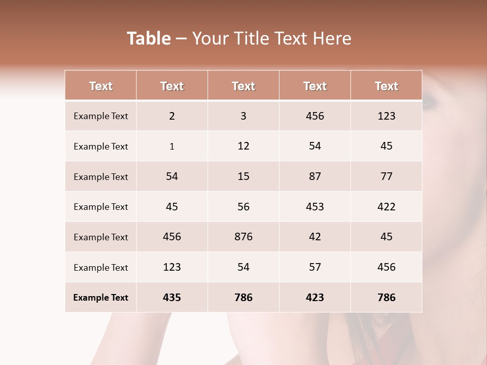 Woman Eating Hamburger PowerPoint Template