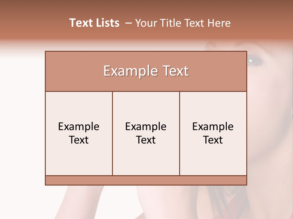 Woman Eating Hamburger PowerPoint Template