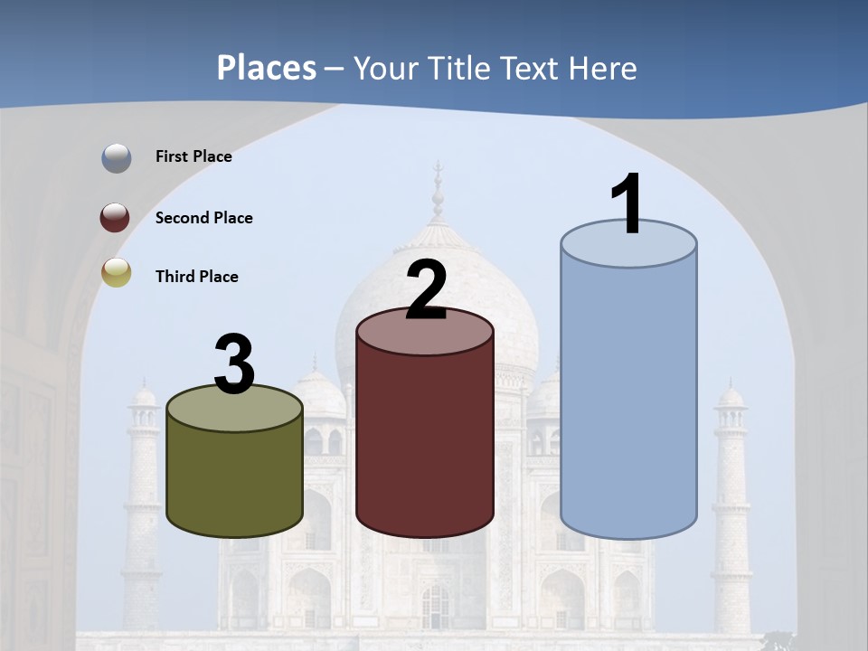 Taj Mahal (Agra, India) PowerPoint Template