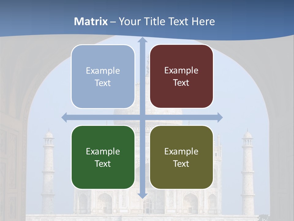 Taj Mahal (Agra, India) PowerPoint Template