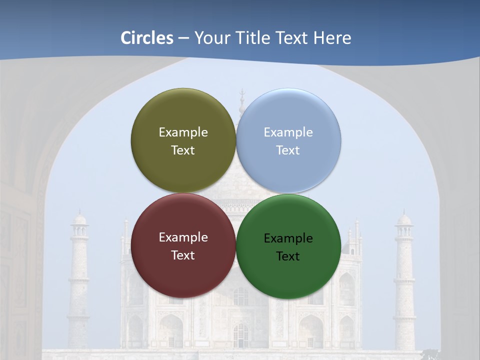 Taj Mahal (Agra, India) PowerPoint Template