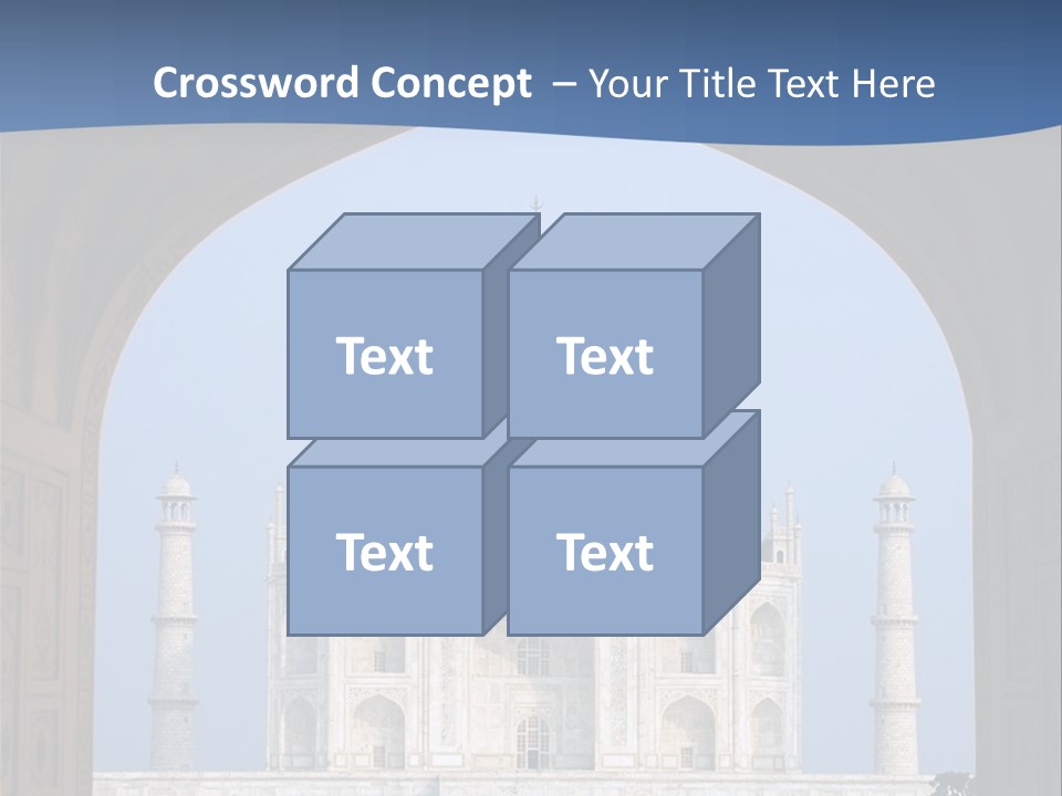 Taj Mahal (Agra, India) PowerPoint Template