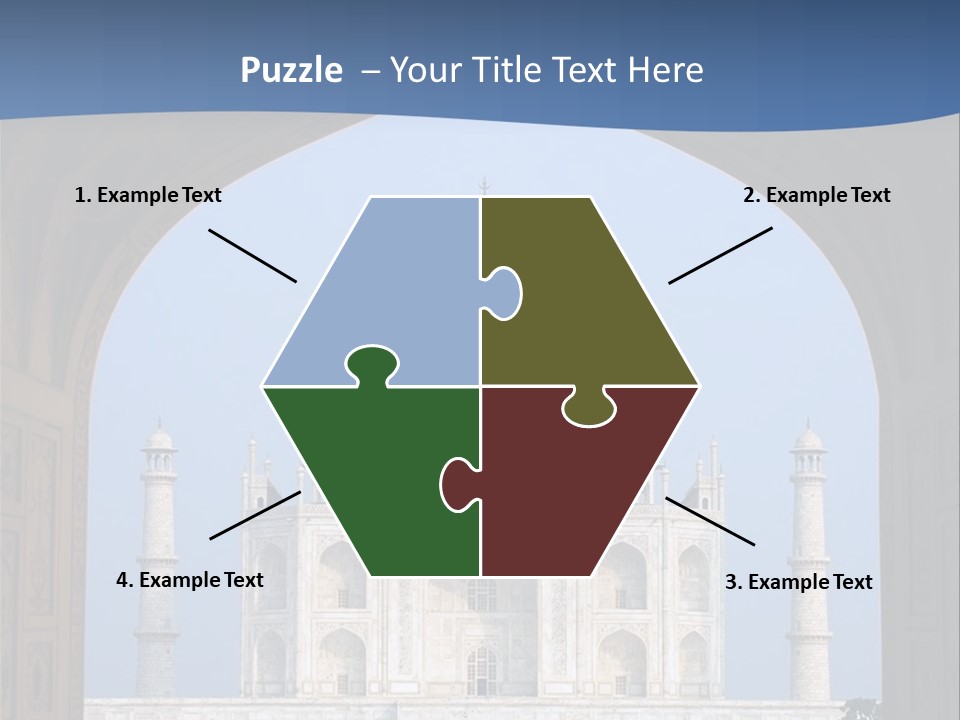 Taj Mahal (Agra, India) PowerPoint Template