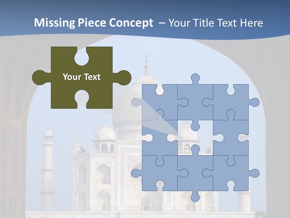Taj Mahal (Agra, India) PowerPoint Template