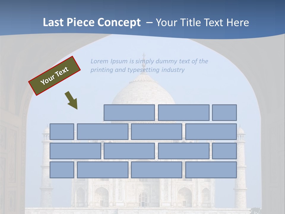 Taj Mahal (Agra, India) PowerPoint Template