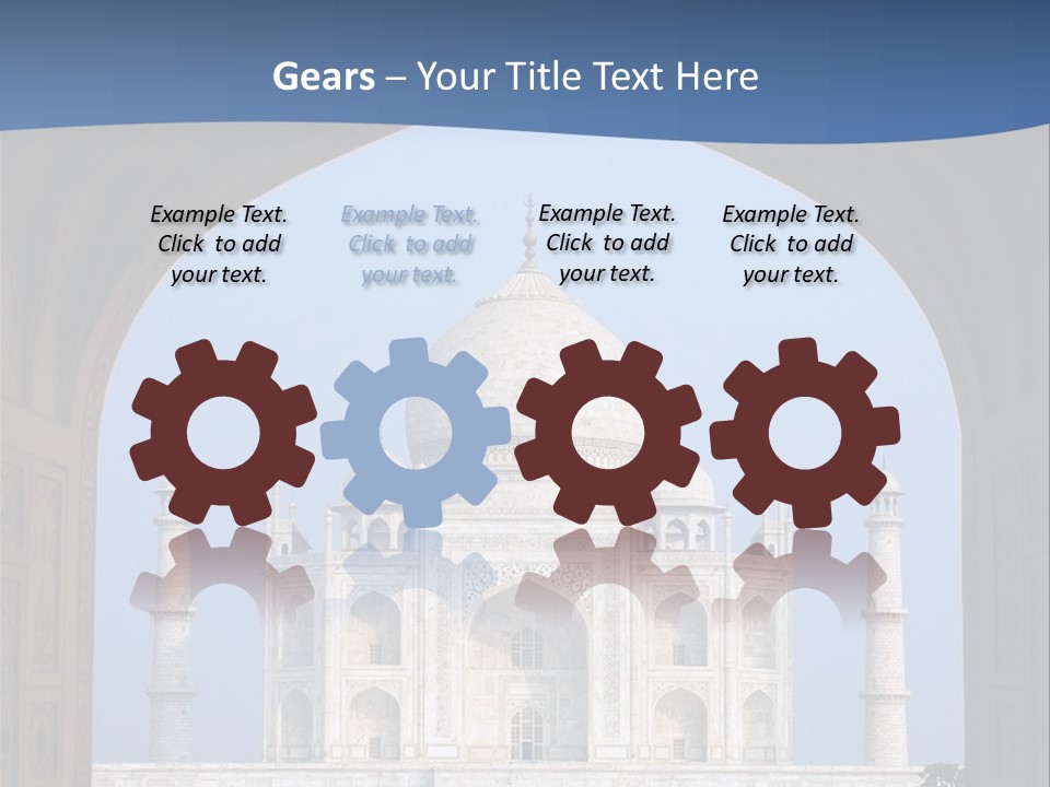 Taj Mahal (Agra, India) PowerPoint Template