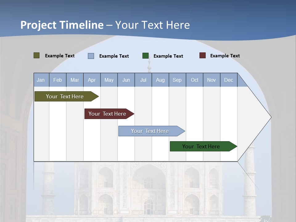 Taj Mahal (Agra, India) PowerPoint Template