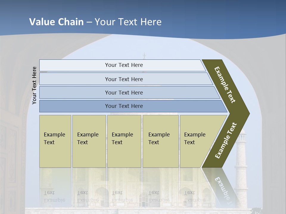 Taj Mahal (Agra, India) PowerPoint Template