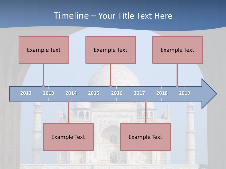 Taj Mahal (Agra, India) PowerPoint Template