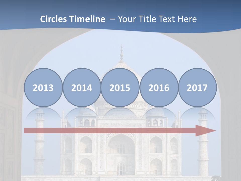Taj Mahal (Agra, India) PowerPoint Template