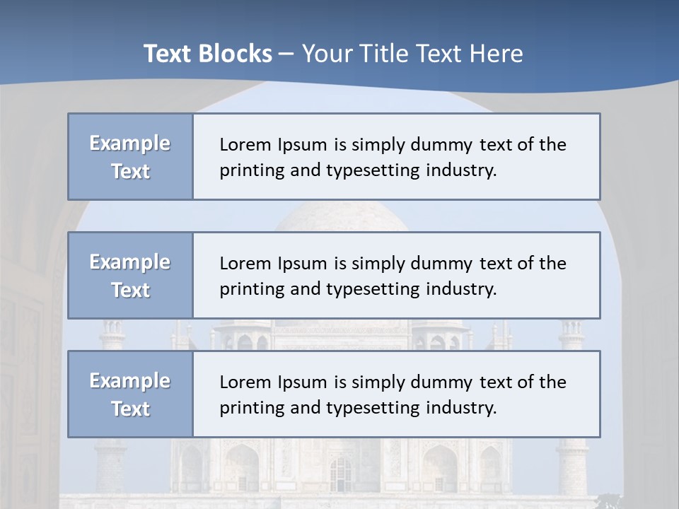 Taj Mahal (Agra, India) PowerPoint Template