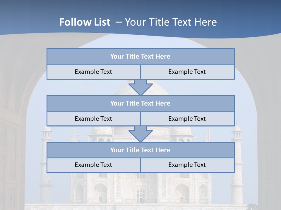 Taj Mahal (Agra, India) PowerPoint Template
