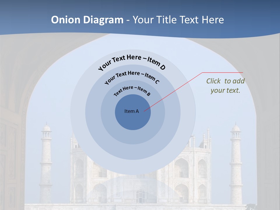 Taj Mahal (Agra, India) PowerPoint Template