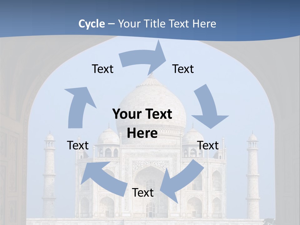 Taj Mahal (Agra, India) PowerPoint Template