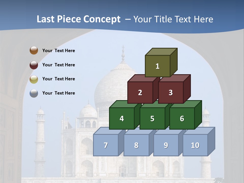 Taj Mahal (Agra, India) PowerPoint Template