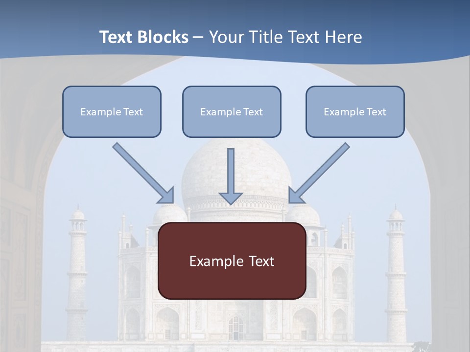 Taj Mahal (Agra, India) PowerPoint Template
