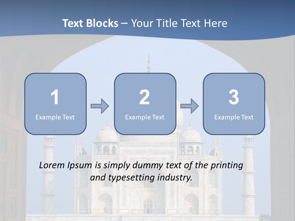 Taj Mahal (Agra, India) PowerPoint Template