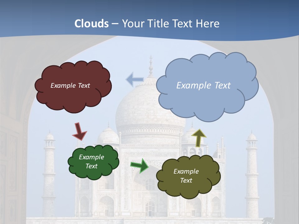 Taj Mahal (Agra, India) PowerPoint Template