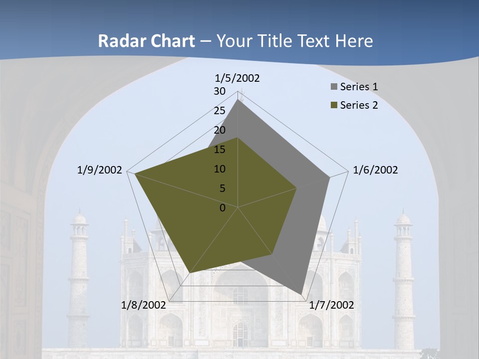 Taj Mahal (Agra, India) PowerPoint Template
