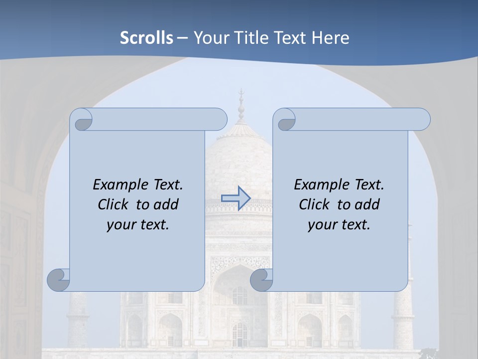 Taj Mahal (Agra, India) PowerPoint Template
