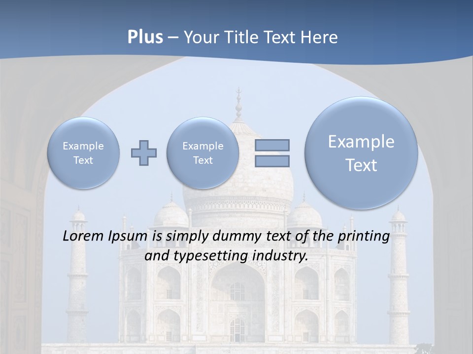 Taj Mahal (Agra, India) PowerPoint Template