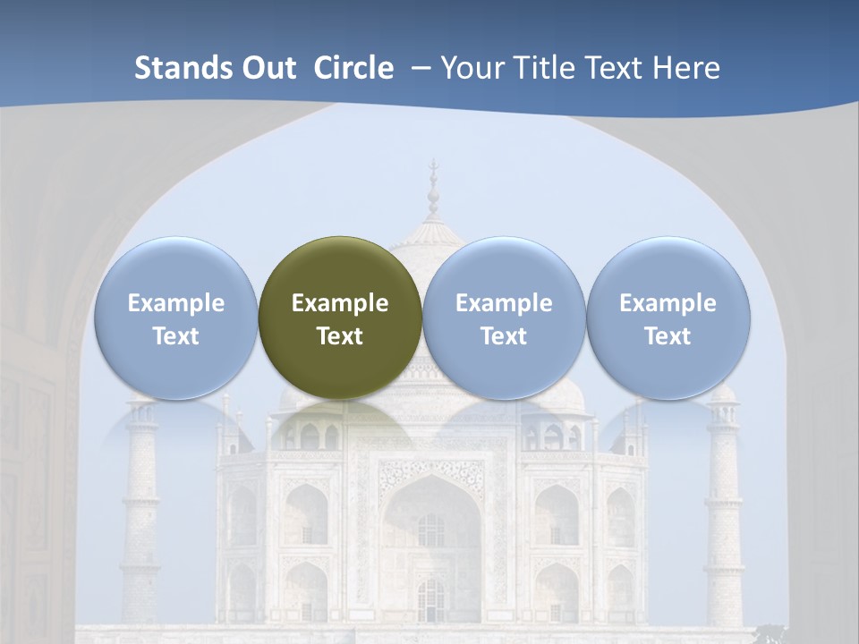 Taj Mahal (Agra, India) PowerPoint Template