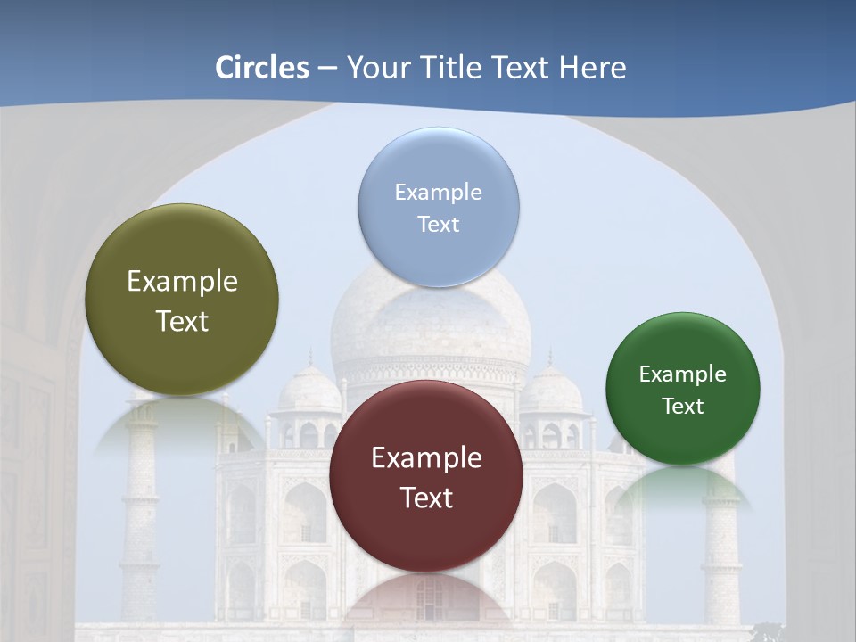 Taj Mahal (Agra, India) PowerPoint Template