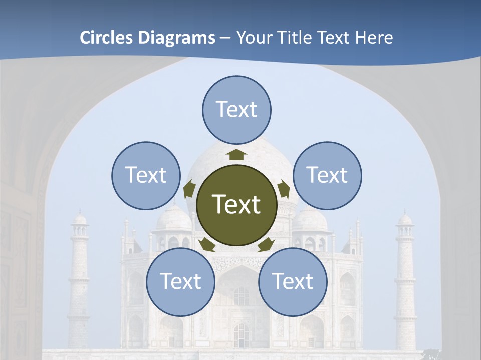 Taj Mahal (Agra, India) PowerPoint Template
