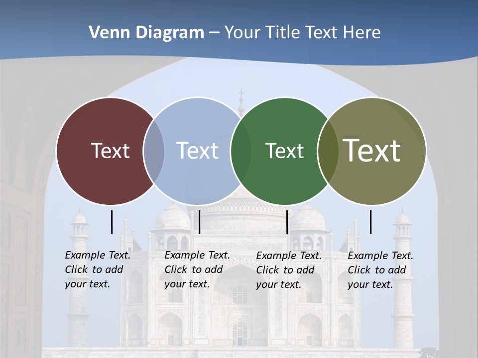 Taj Mahal (Agra, India) PowerPoint Template