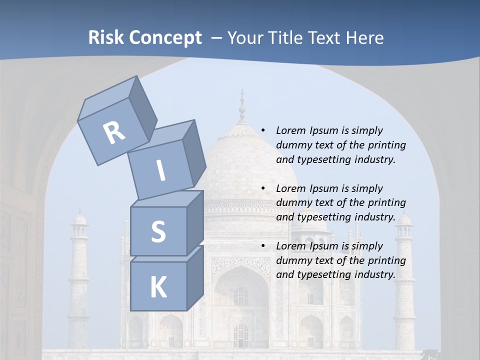 Taj Mahal (Agra, India) PowerPoint Template