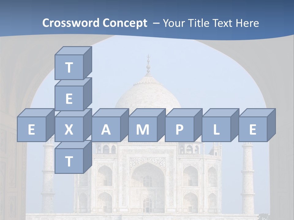 Taj Mahal (Agra, India) PowerPoint Template