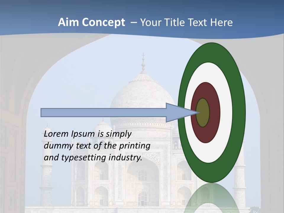 Taj Mahal (Agra, India) PowerPoint Template