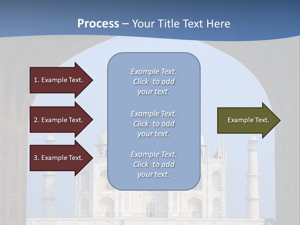 Taj Mahal (Agra, India) PowerPoint Template