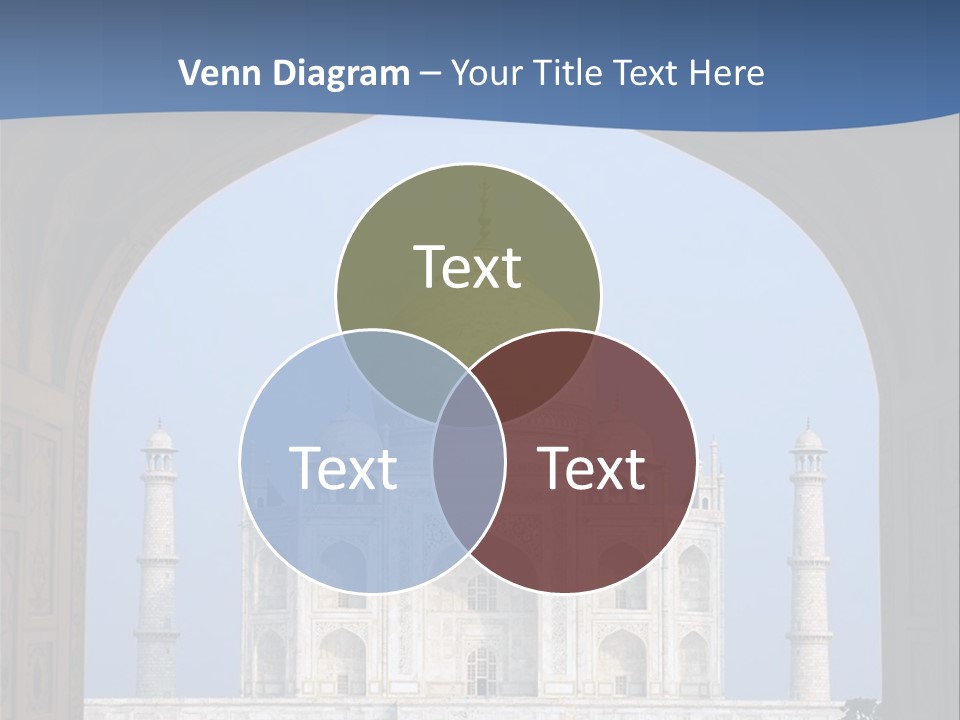 Taj Mahal (Agra, India) PowerPoint Template