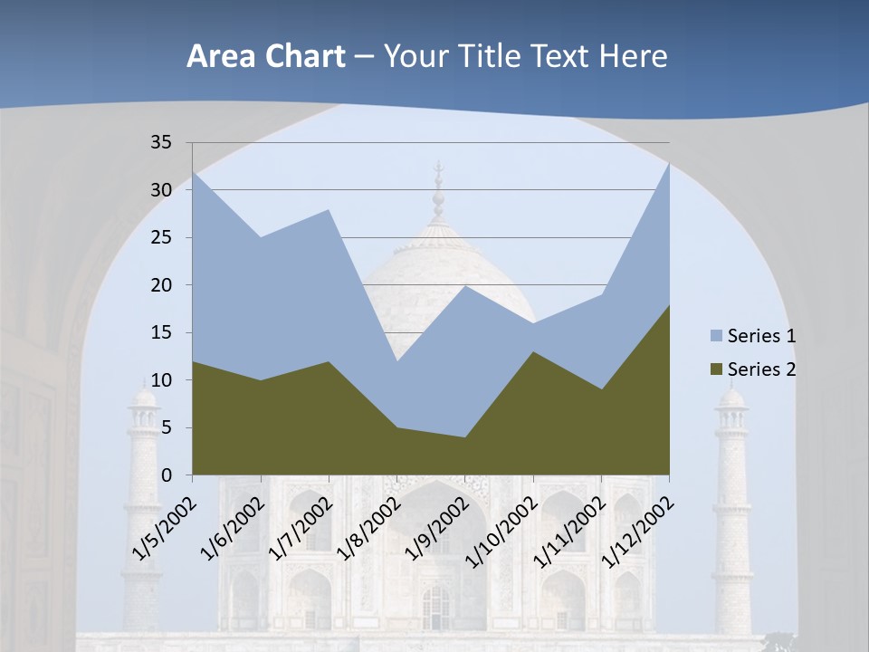 Taj Mahal (Agra, India) PowerPoint Template