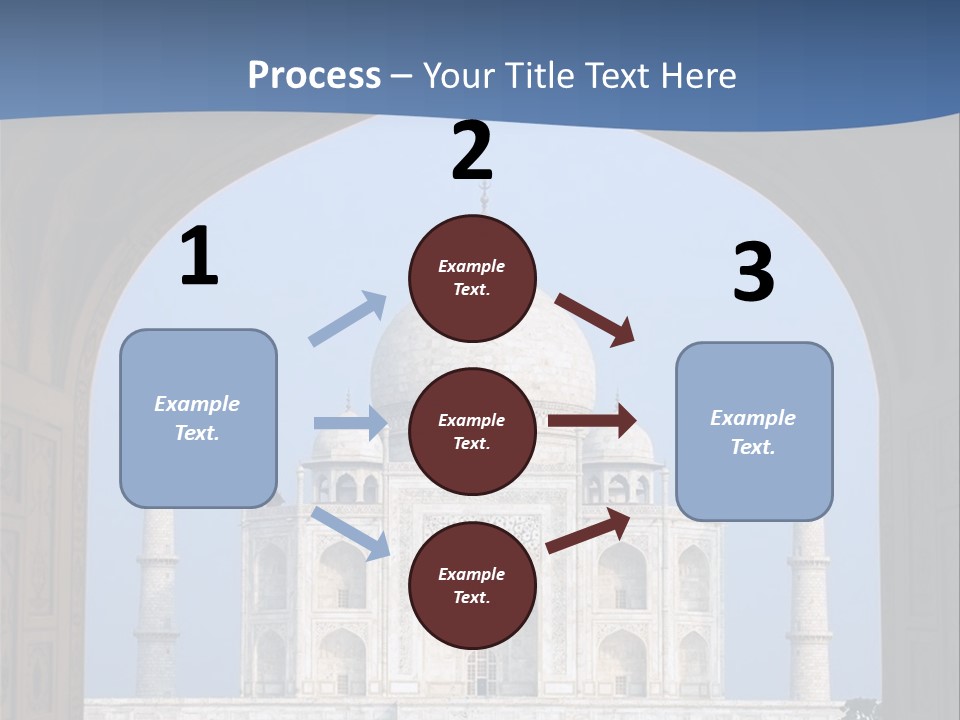 Taj Mahal (Agra, India) PowerPoint Template
