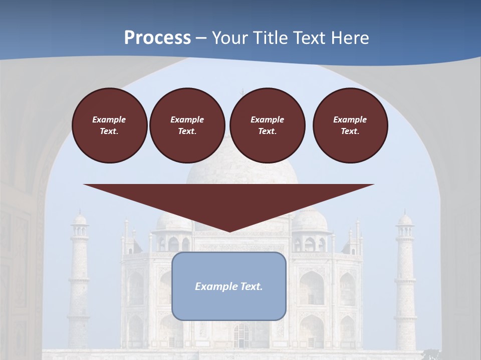 Taj Mahal (Agra, India) PowerPoint Template