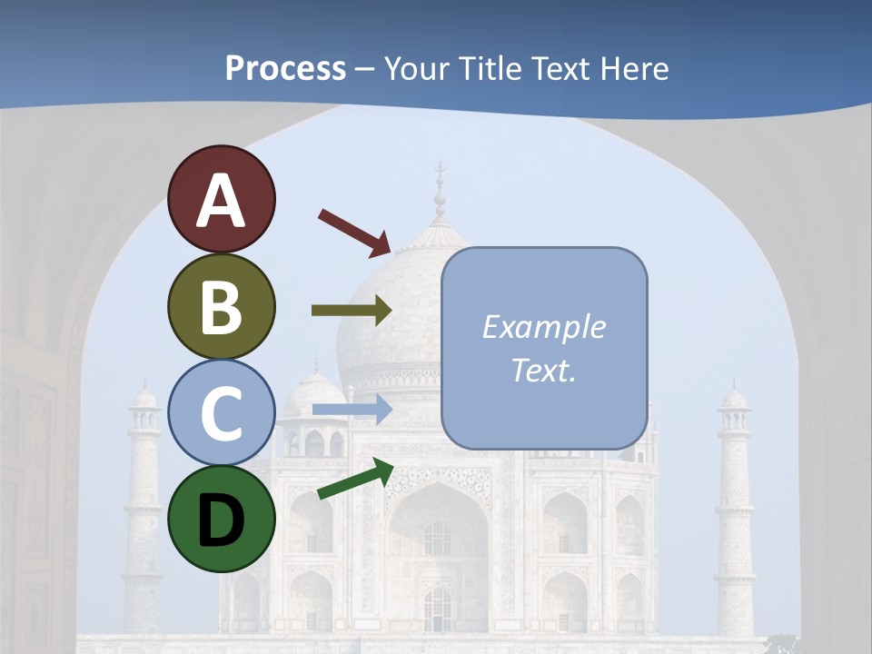 Taj Mahal (Agra, India) PowerPoint Template
