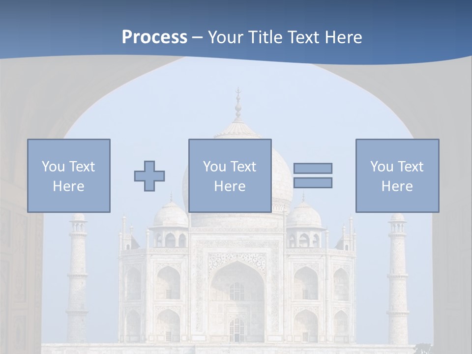 Taj Mahal (Agra, India) PowerPoint Template