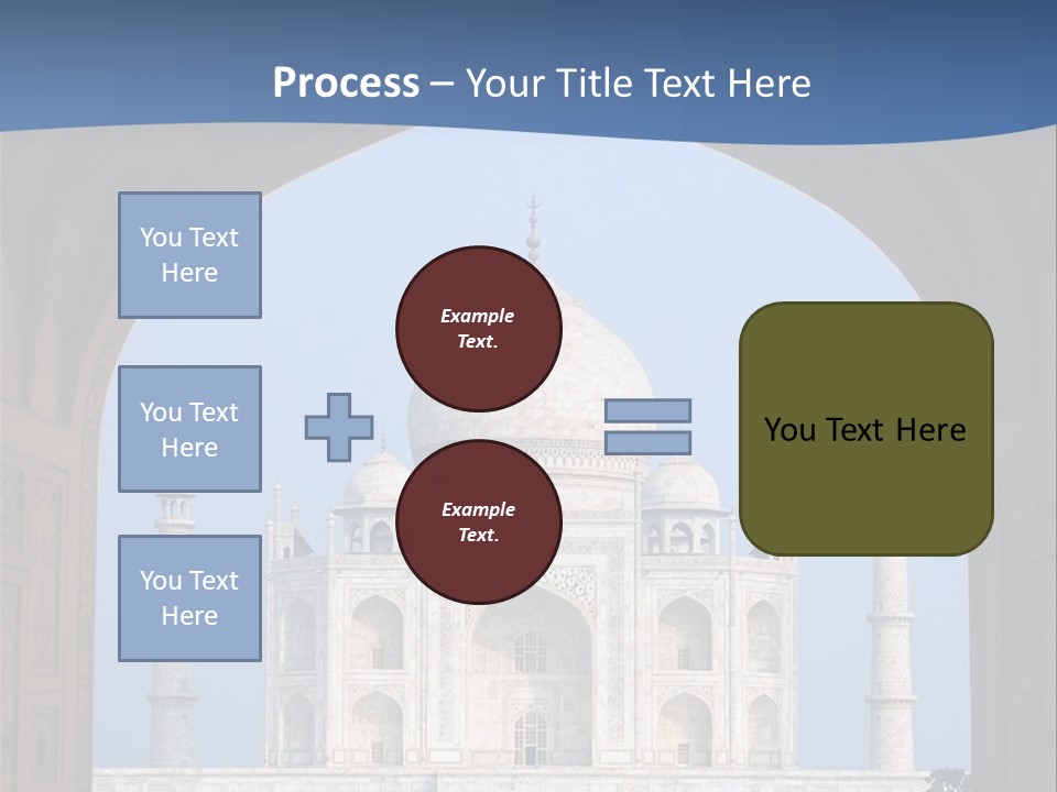 Taj Mahal (Agra, India) PowerPoint Template