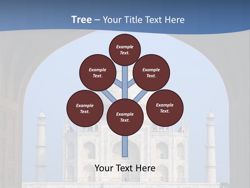 Taj Mahal (Agra, India) PowerPoint Template