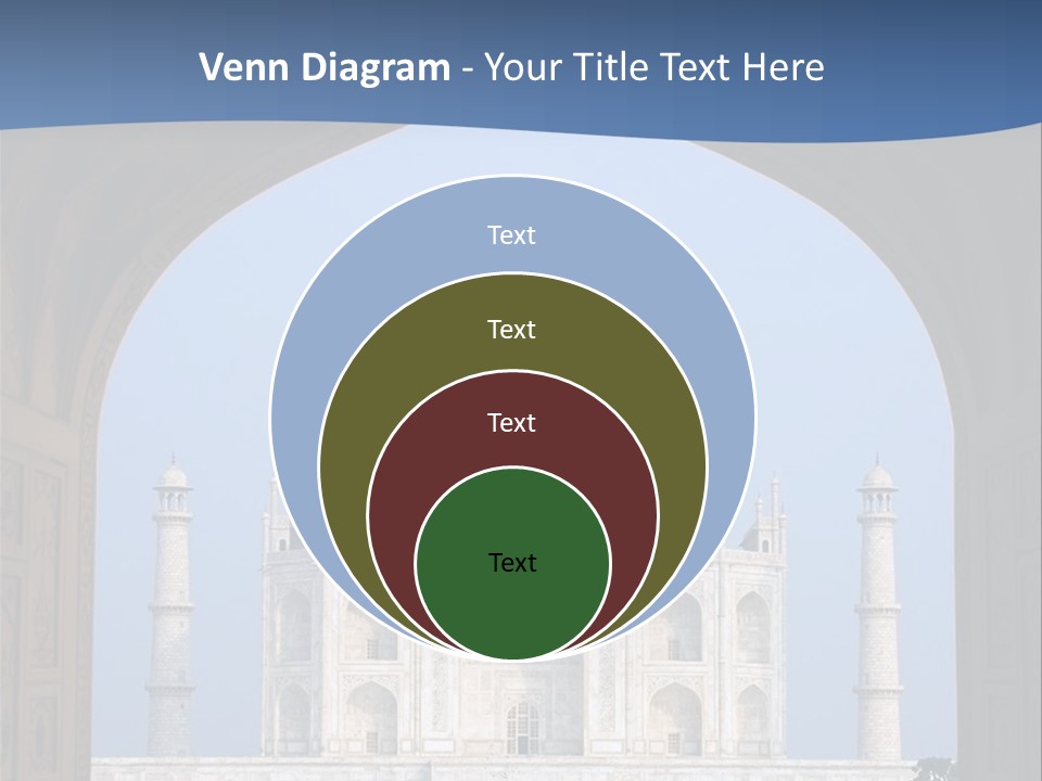 Taj Mahal (Agra, India) PowerPoint Template